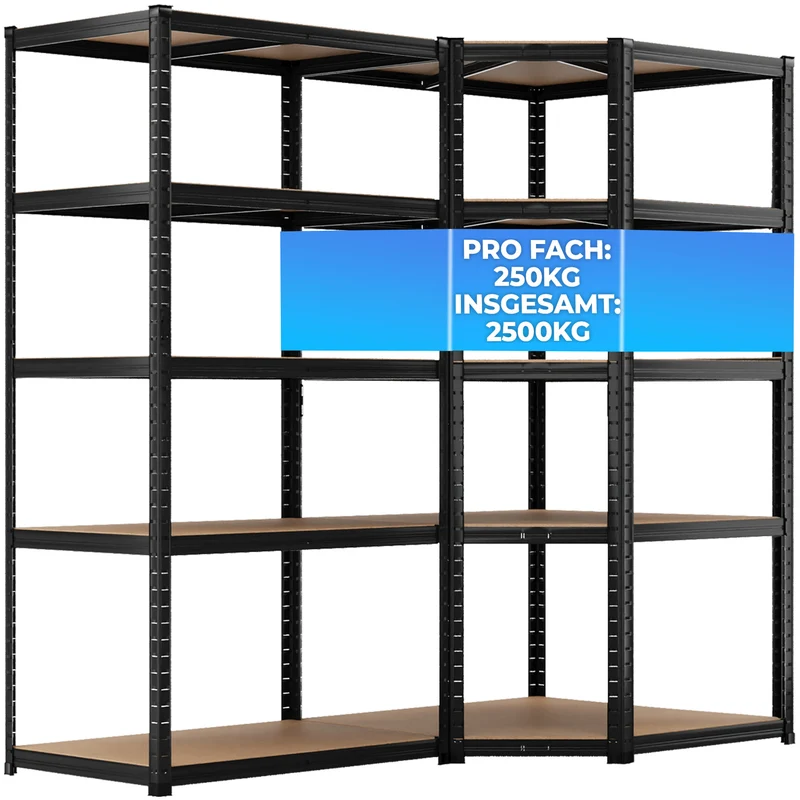 ALLSHELF Eckregal 1x 180x90x60cm + 1x 180x90x60cm