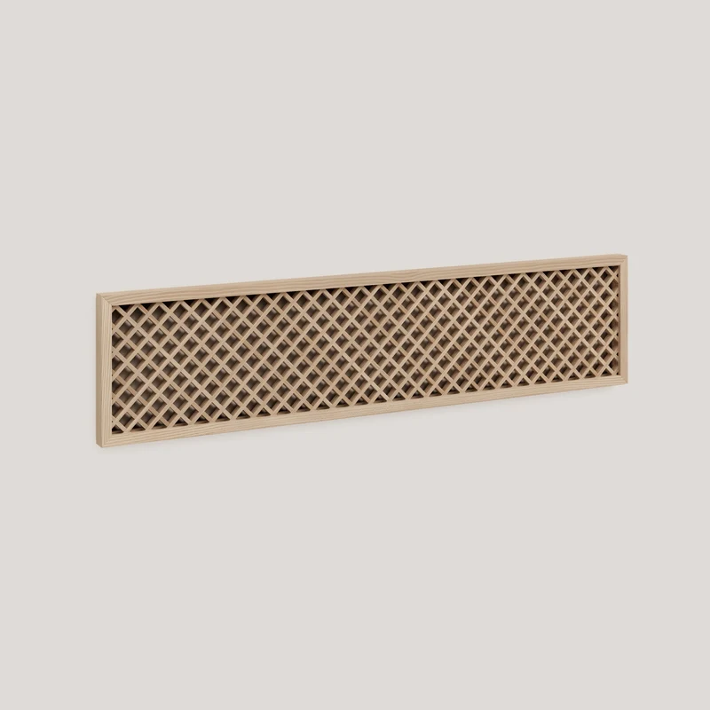 Azahar natural wood headboard with lattice 150 cm, 165 cm and 180 cm