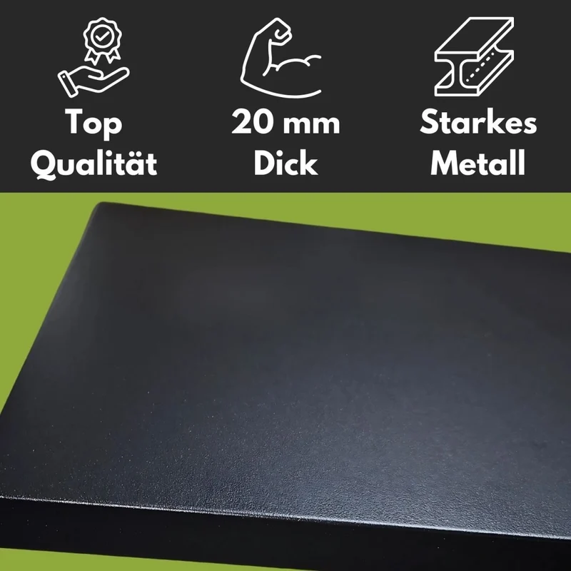 Einlegeboden Schwarz für bestimmte Vitrinen, Highboards & Kommoden