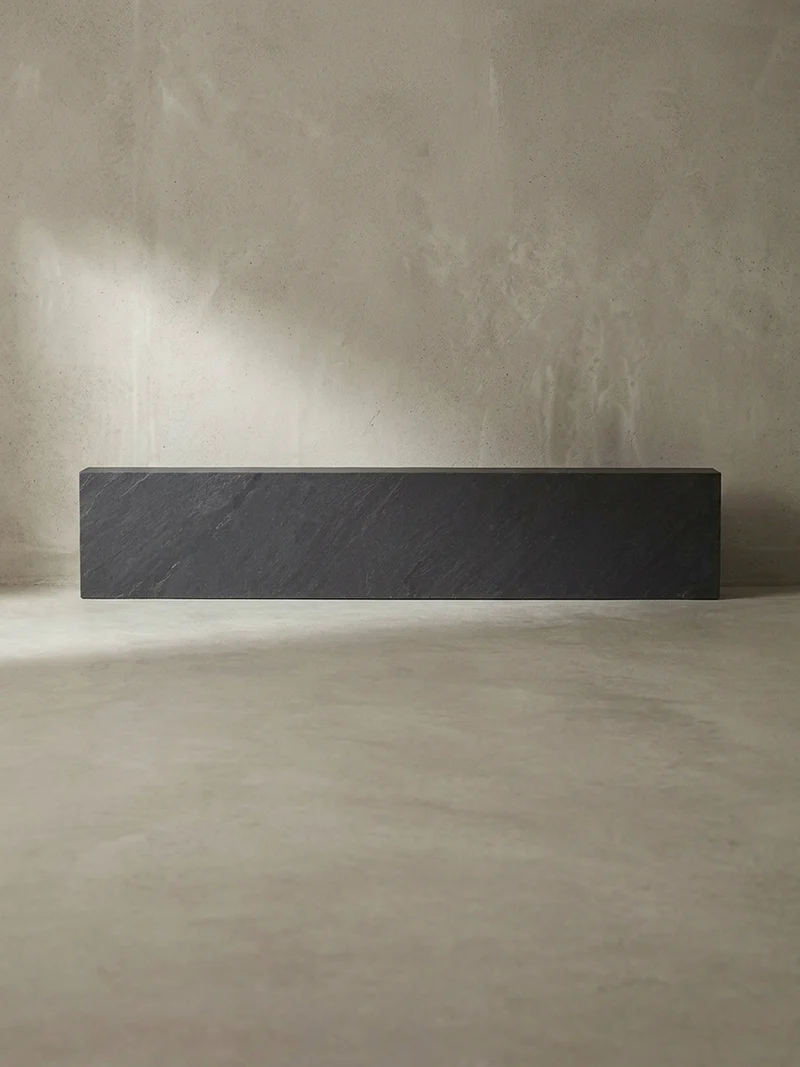 Wandregal Mango Massivholz Steinoptik Rechteckig Modern