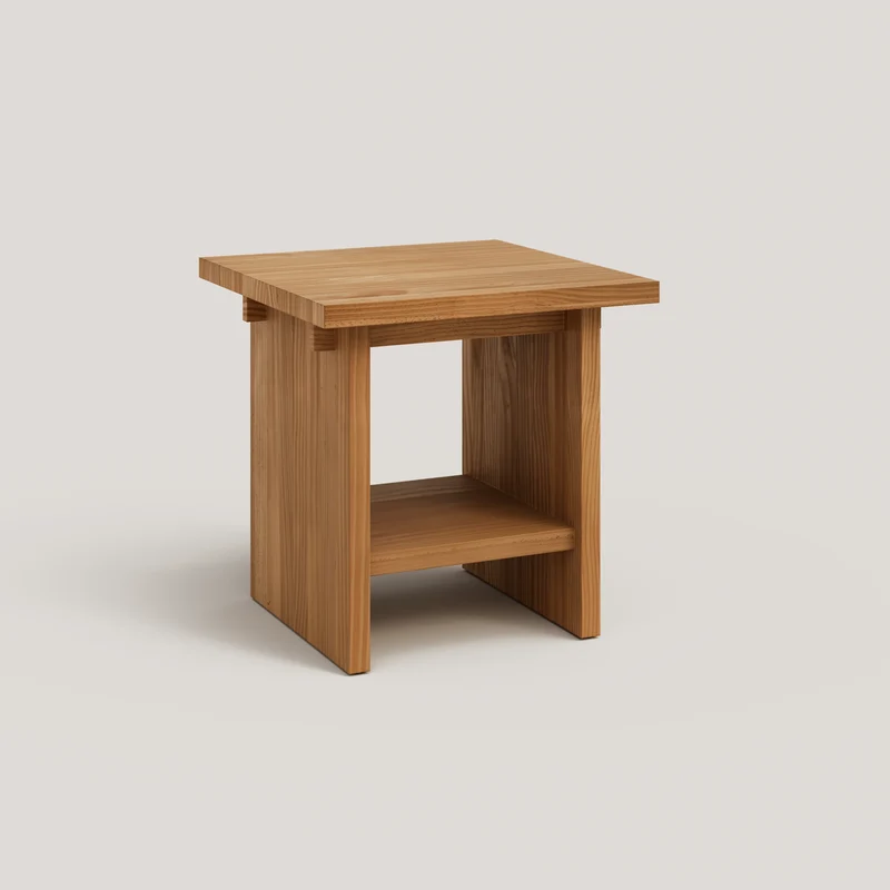 Espart - Side table made of solid pine wood 50 cm