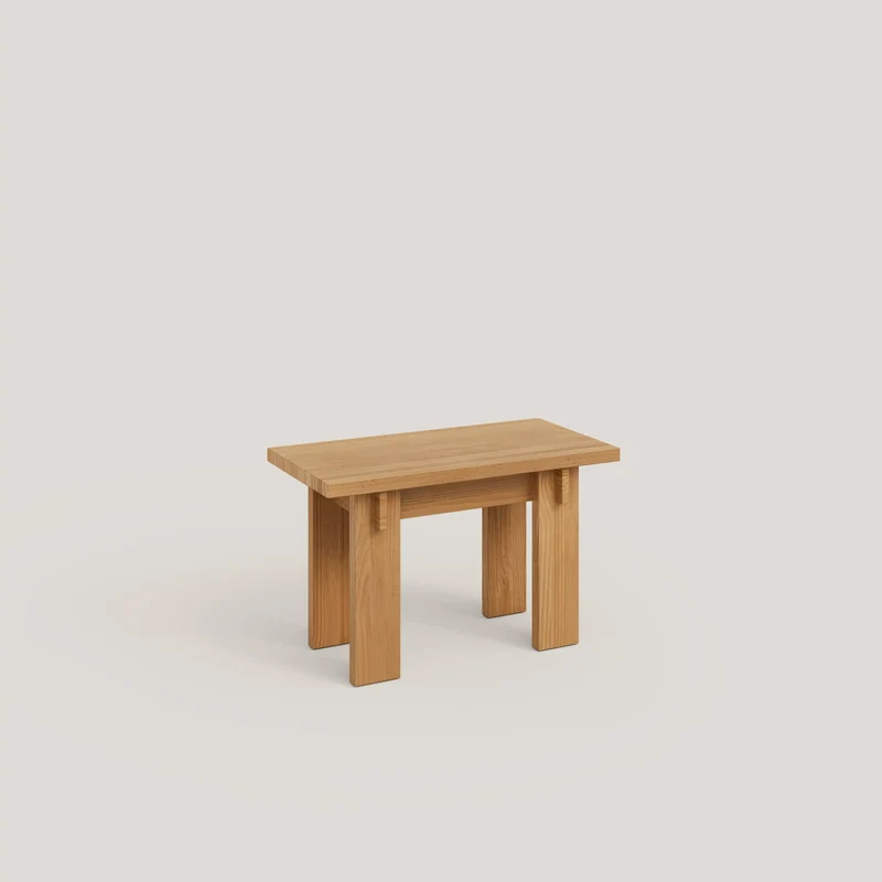 Begur small bench in solid pine wood 75 cm