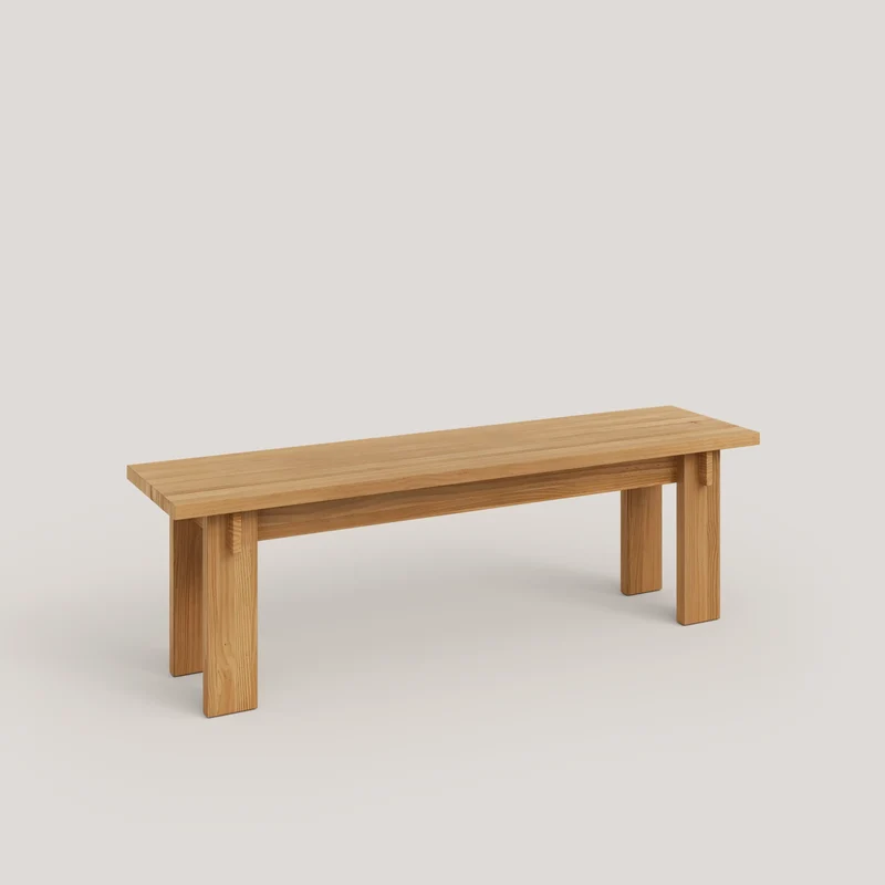 Begur large bench in solid pine wood 150 cm