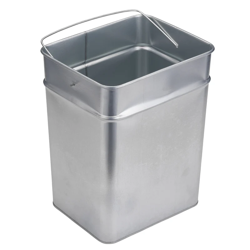 BUNKER Galvanised Trash Bin