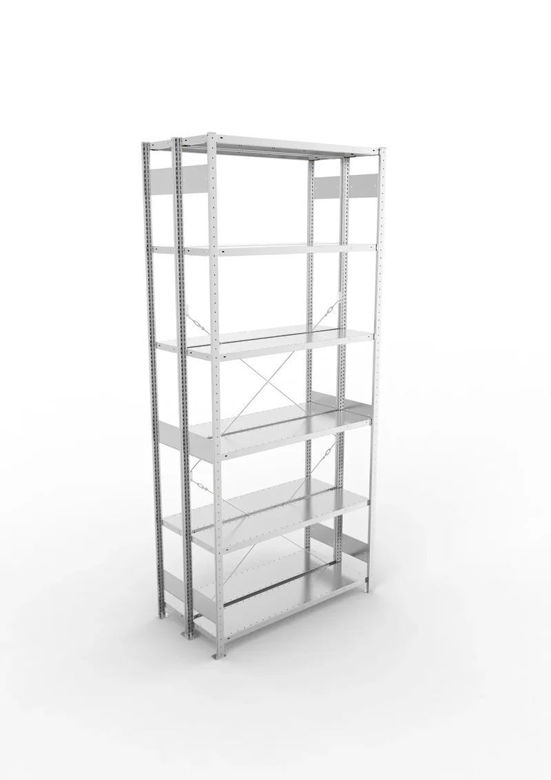 Fachbodenregal Doppelregal Grundregal – 230 kg Fachlast