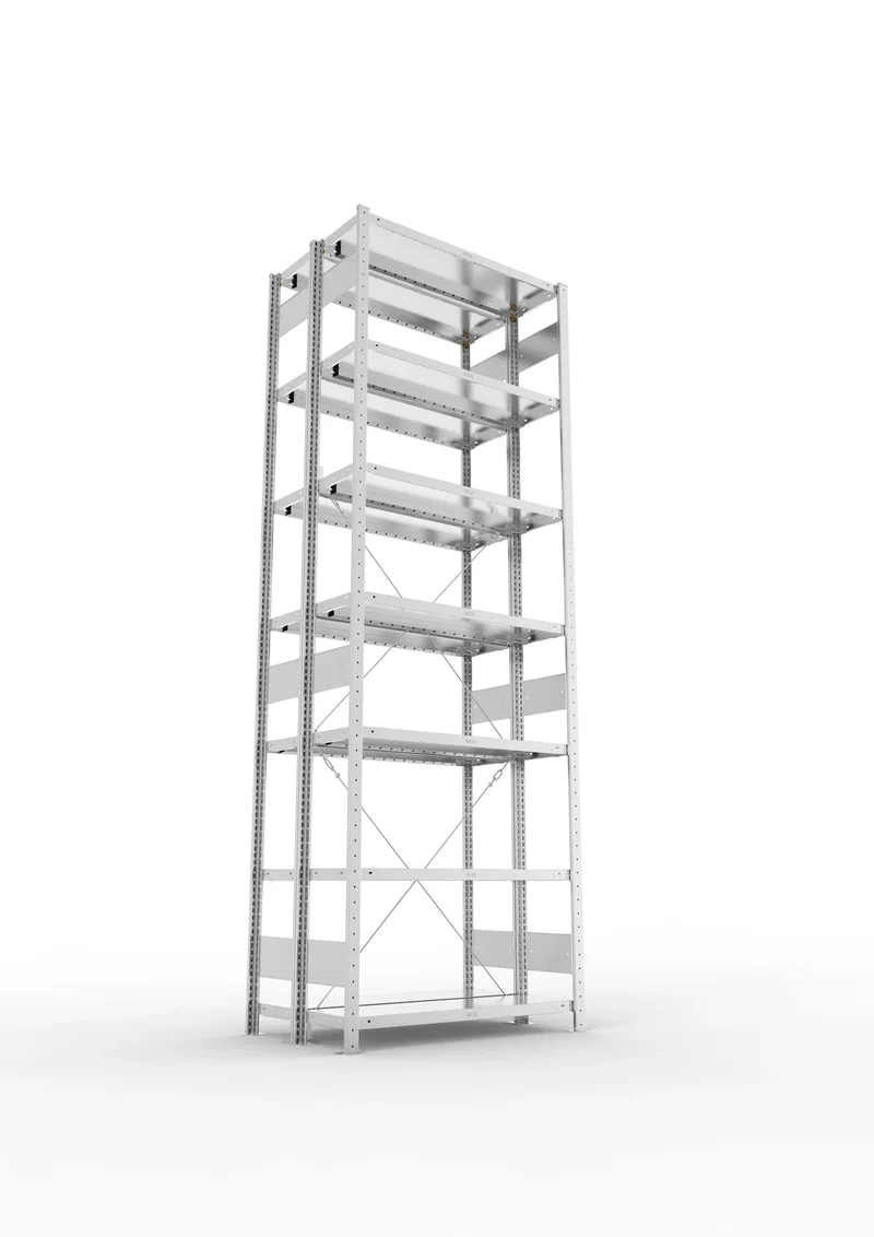 Fachbodenregal Doppelregal Grundregal – 230 kg Fachlast