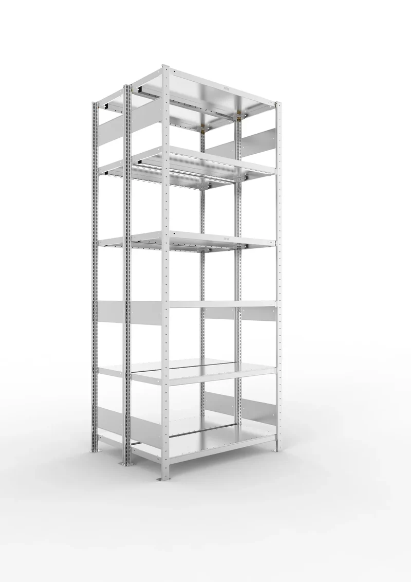 Fachbodenregal Doppelregal Grundregal – 230 kg Fachlast