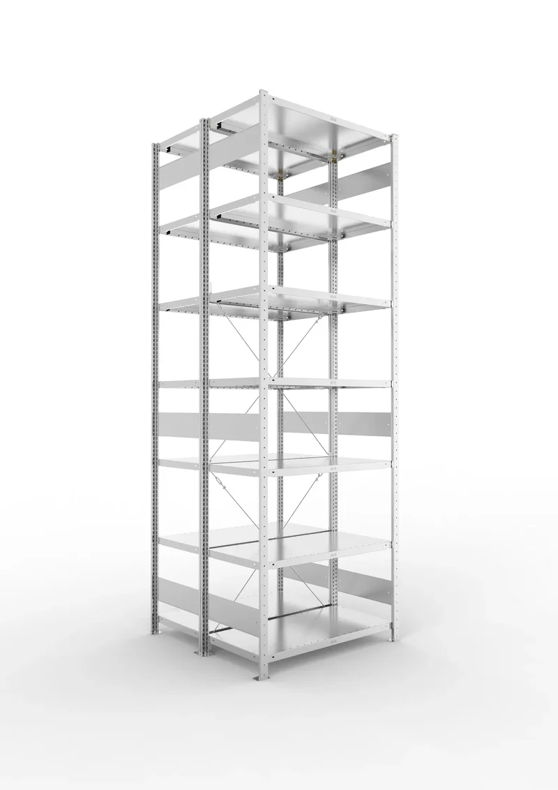 Fachbodenregal Doppelregal Grundregal – 230 kg Fachlast