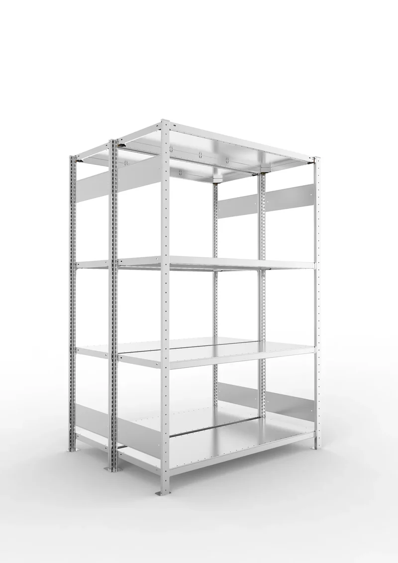 Fachbodenregal Doppelregal Grundregal – 230 kg Fachlast