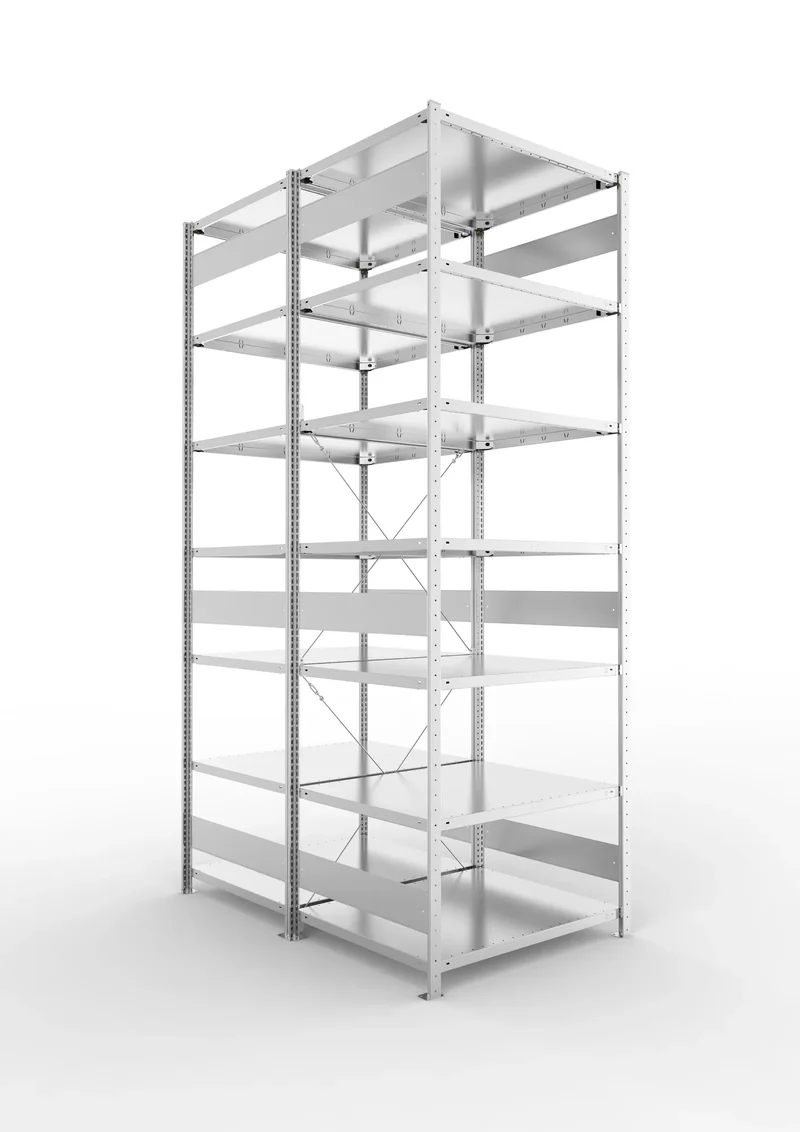 Fachbodenregal Doppelregal Grundregal – 230 kg Fachlast