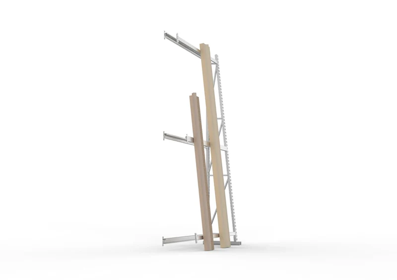 Profillagerregal Vertikalregal Anbauregal einseitig light in verzinkt