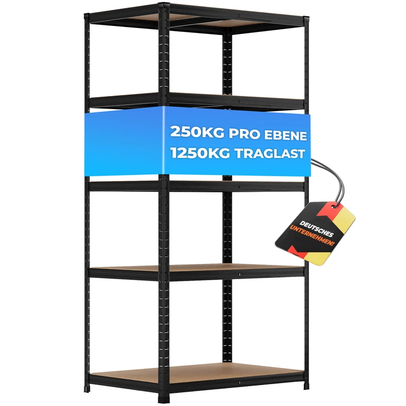ALLSHELF Schwerlastregal 180x90x60cm