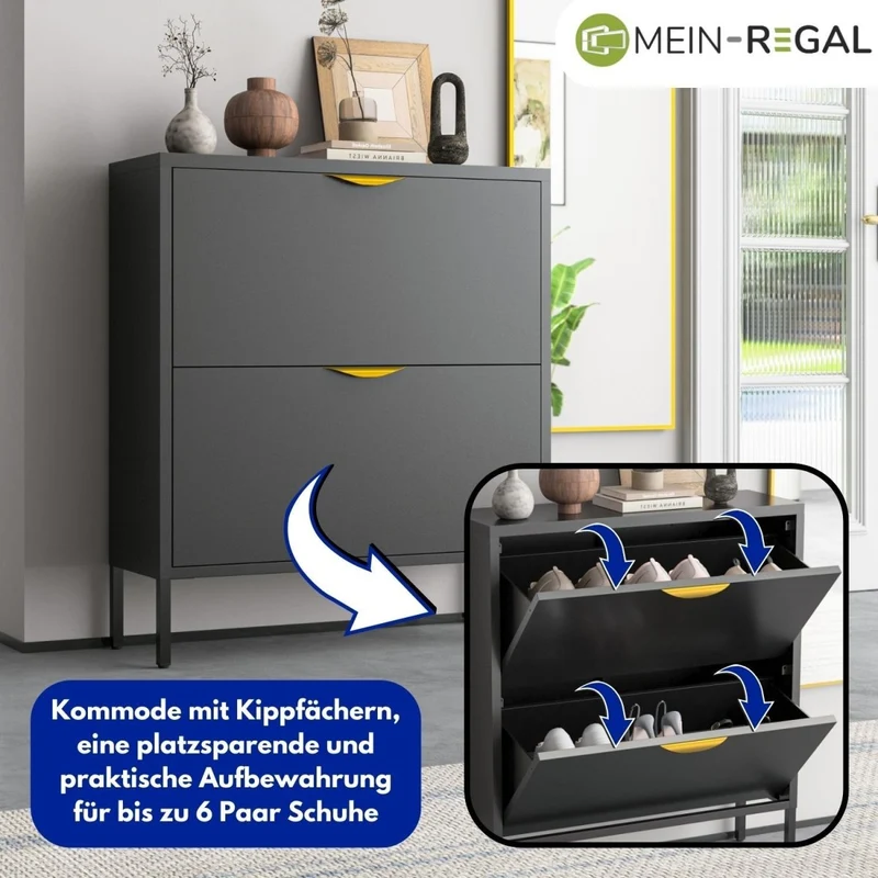 Mein-Regal Schuhschrank Paris 2 Schübe