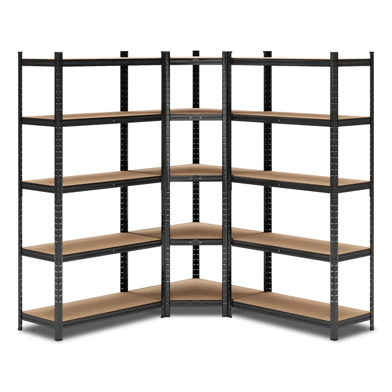 ALLSHELF Eckregal 2x 180x90x40cm + 1x 180x70x40cm