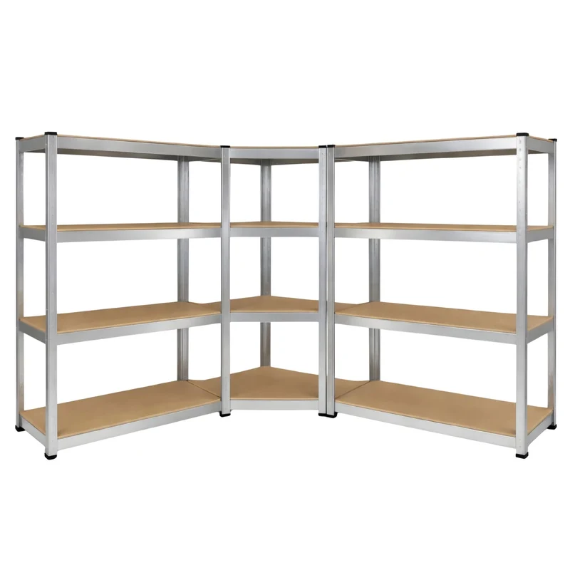 3tlg. Eckregal-Set | Schwerlastregal | Höhe 160 cm | InhandKraft®