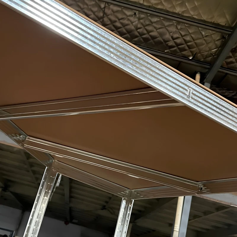 InhandKraft® 5tlg. Eckregal-Set mit MDF–Einlagen - Höhe 180 cm - 2500 kg