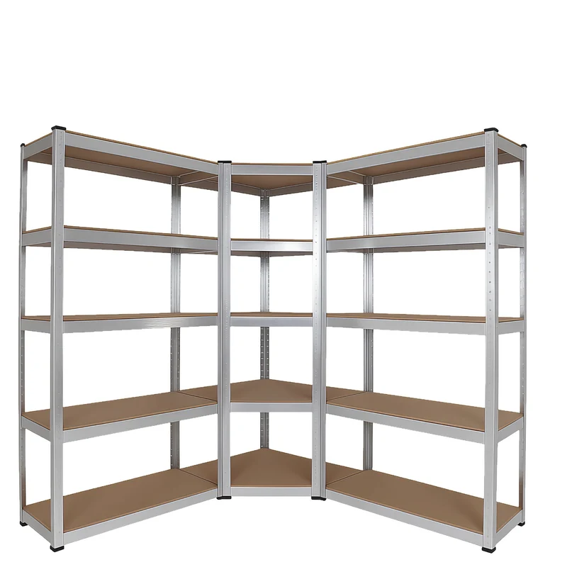 3tlg. Eckregal-Set | Schwerlastregal | Höhe 180 cm | InhandKraft®