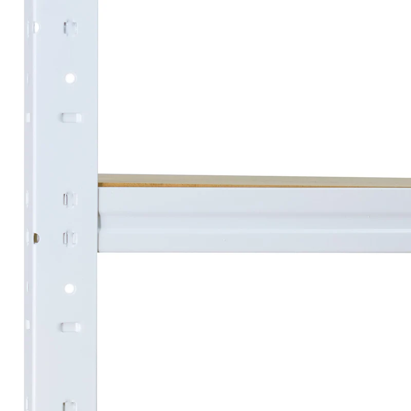 shelfplaza HOME Schwerlastregal 155x90x40 cm weiß mit 6 Böden