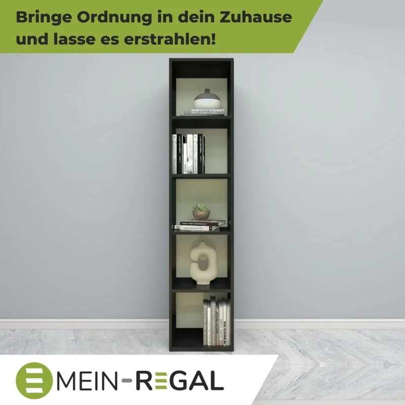 Coemo Standregal Alpha 135 aus Holz 5 Etagen