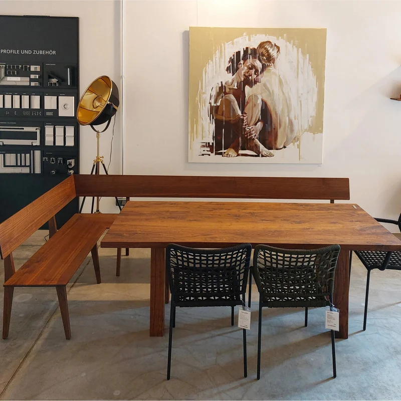 FLOAT Esstisch, Wildnuss 200x90x75 cm