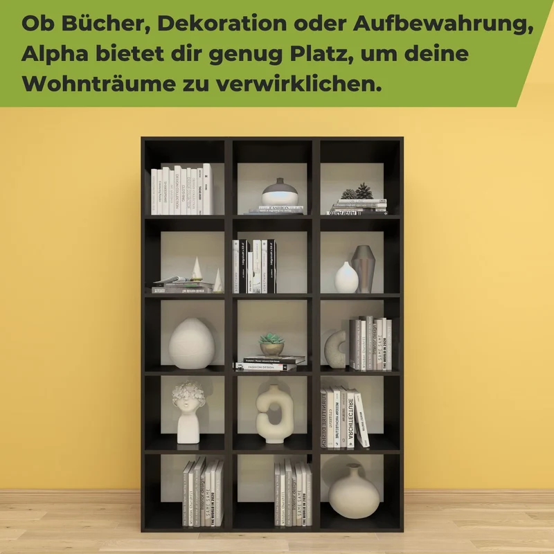 Coemo Standregal Alpha 185 Bücherregal 5 Etagen