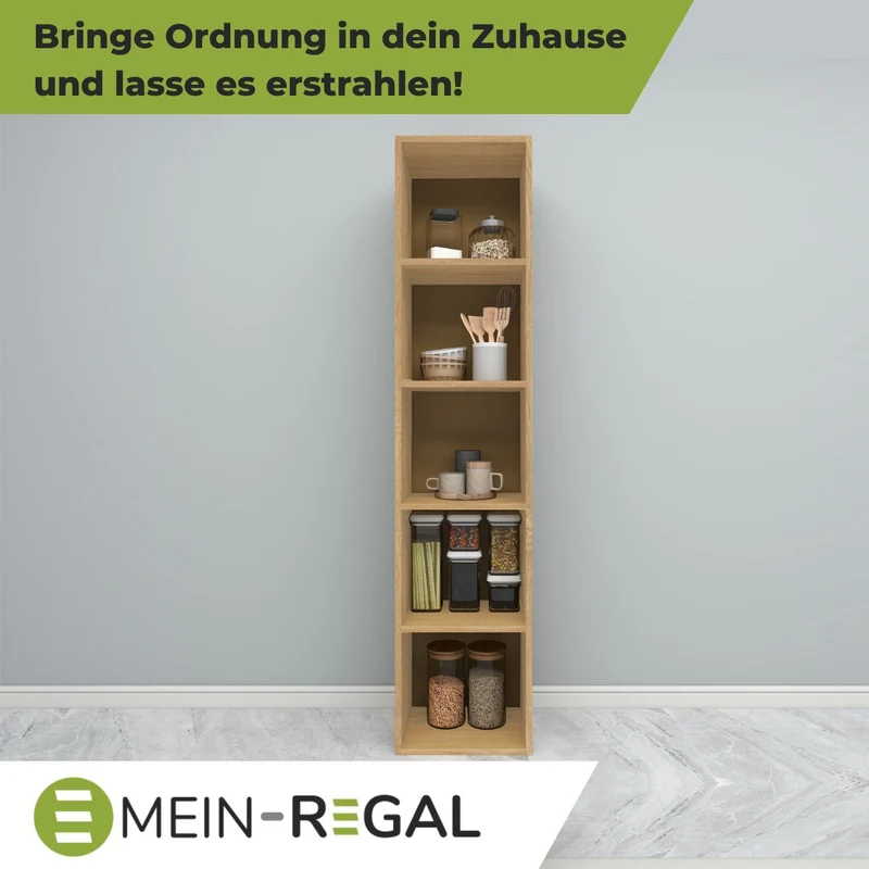 Coemo Standregal Alpha 185 Bücherregal 5 Etagen