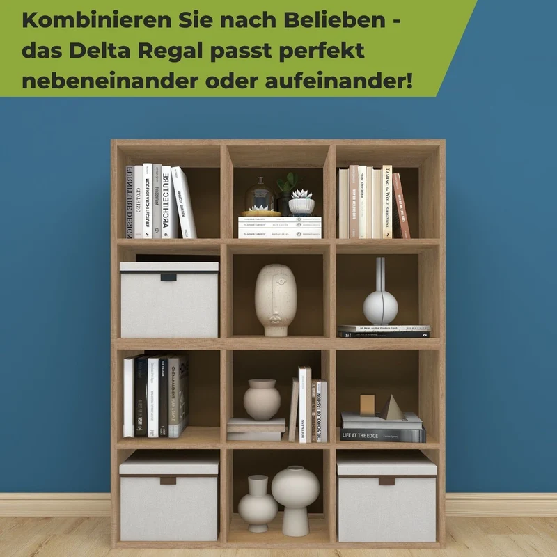 Coemo Aktenregal Delta-6 MDF Standregal 6 Fächer
