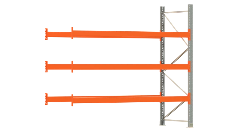 Palettenregal ARTUS Anbauregal Breite 2.700 mm Fachlast 2.000 kg (3 Ebenen)