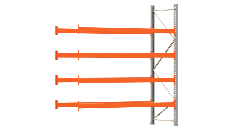 Palettenregal ARTUS Anbauregal Breite 2.700 mm Fachlast 2.000 kg (4 Ebenen)
