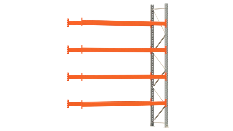 Palettenregal ARTUS Anbauregal Breite 2.700 mm Fachlast 2.000 kg (4 Ebenen)
