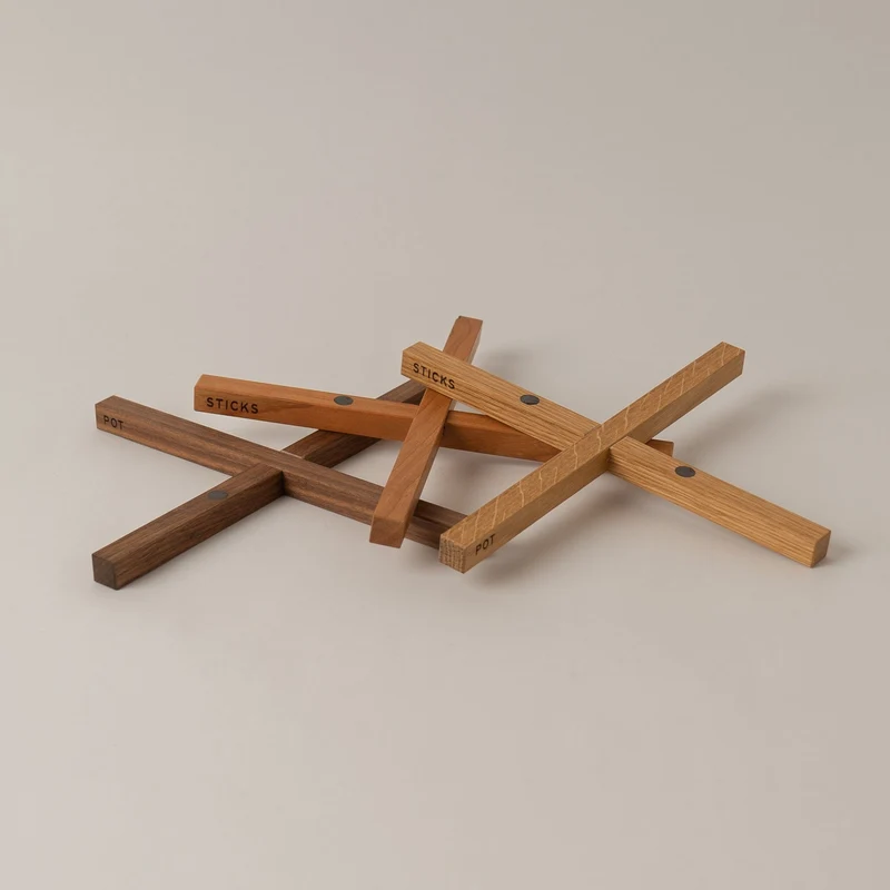 POT Sticks - Topfuntersetzer aus Holz (Länge: 25 cm)