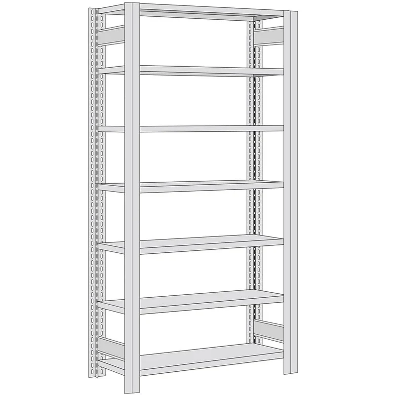 Fachbodenregal Grundregal mit Fachlast 350 kg – verzinktes Stecksystem