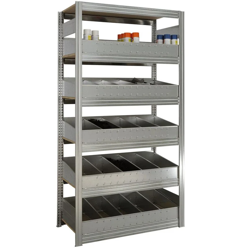 Kleinteilregal Grundregal mit Schüttensets Fachlast 250 kg