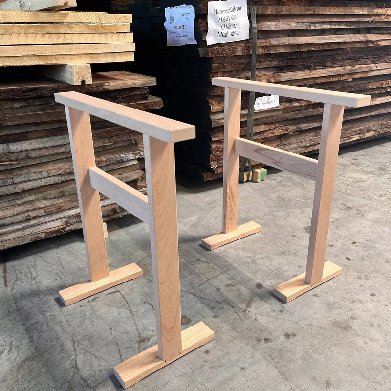 Tischbock Buche Höhe: 73 cm (1 Paar)