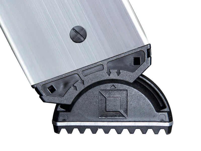 Stufen-Anlegeleiter 420 mm – Aluminium-Leiter ohne Traverse, einseitig begehbar