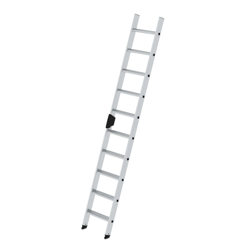Stufen-Anlegeleiter 420 mm – Aluminium-Leiter ohne Traverse, einseitig begehbar