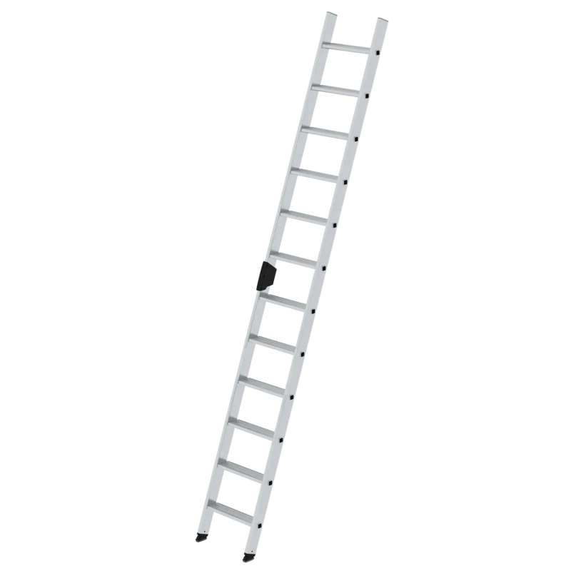 Stufen-Anlegeleiter 420 mm – Aluminium-Leiter ohne Traverse, einseitig begehbar