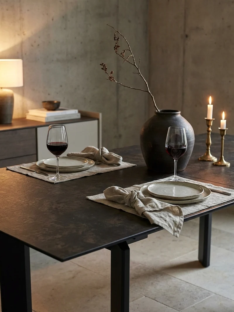 Esstisch Ausziehbar Keramik Glas Marmoroptik 180-240