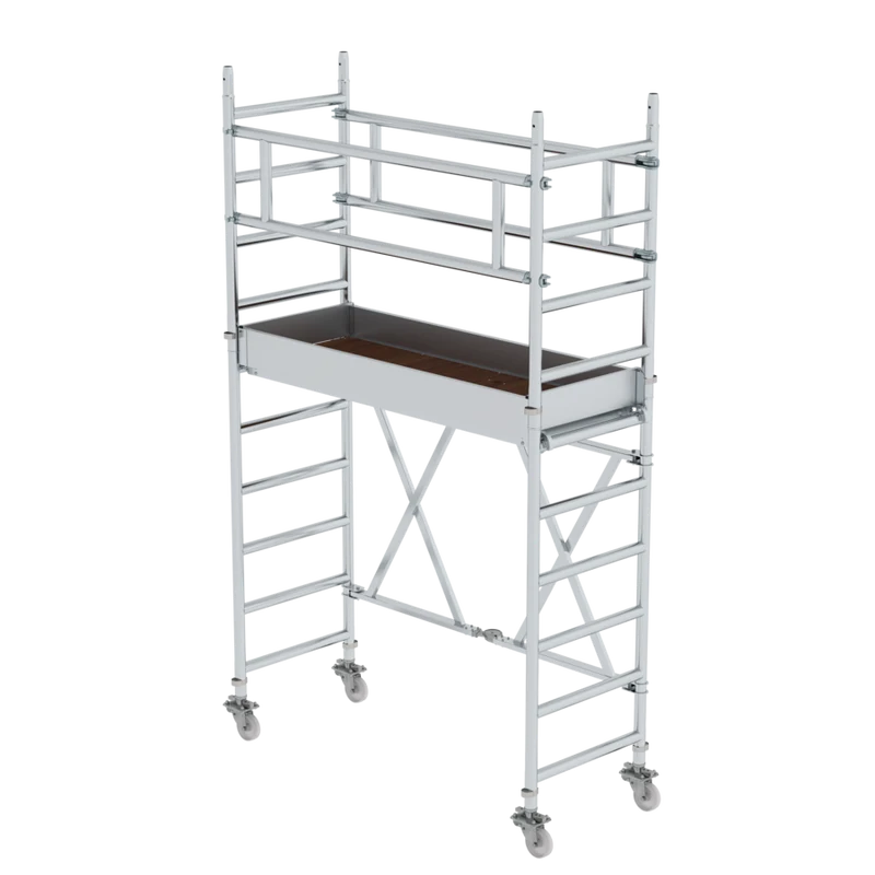 Rollgerüst zum einklappen aus Aluminium 0,75 x 1,80 m