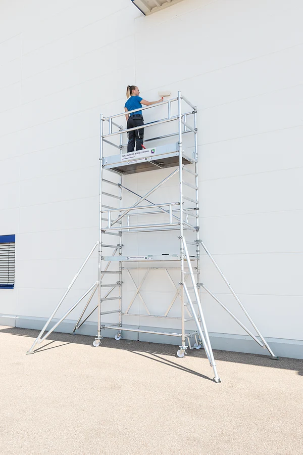 Rollgerüst zum einklappen aus Aluminium 0,75 x 1,80 m