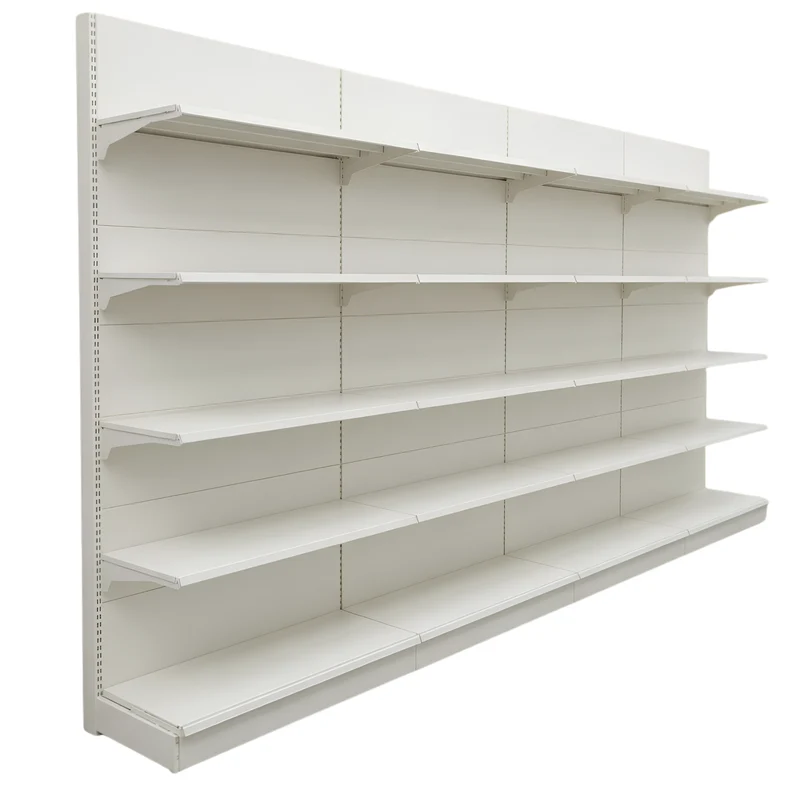 InhandKraft® Wandregal für Kiosk & Laden - Modul 90 cm - Cremeweiß