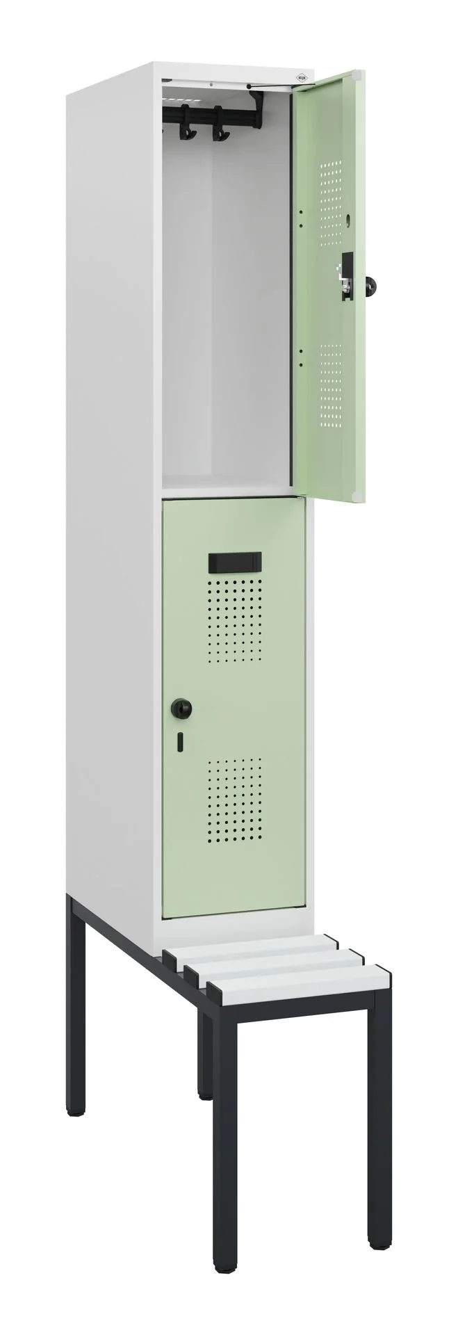 Doppelstock Spind EVOLO Plus aus Stahl