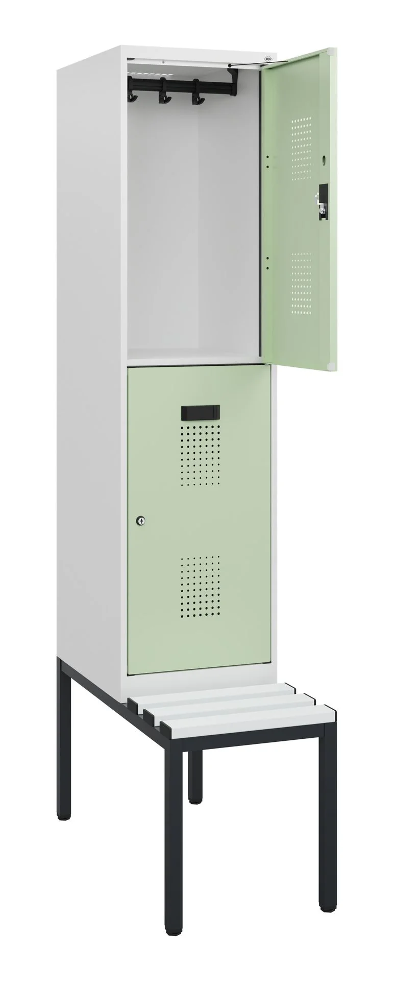 Doppelstock Spind EVOLO Plus aus Stahl