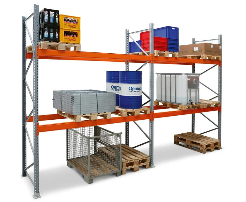 Palettenregal ARTUS Anbauregal Breite 3.600 mm Fachlast 4.000 kg (4 Ebenen)