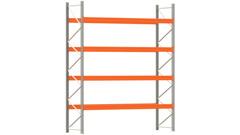 Palettenregal ARTUS Grundregal Breite 3.600 mm Fachlast 4.000 kg (4 Ebenen)