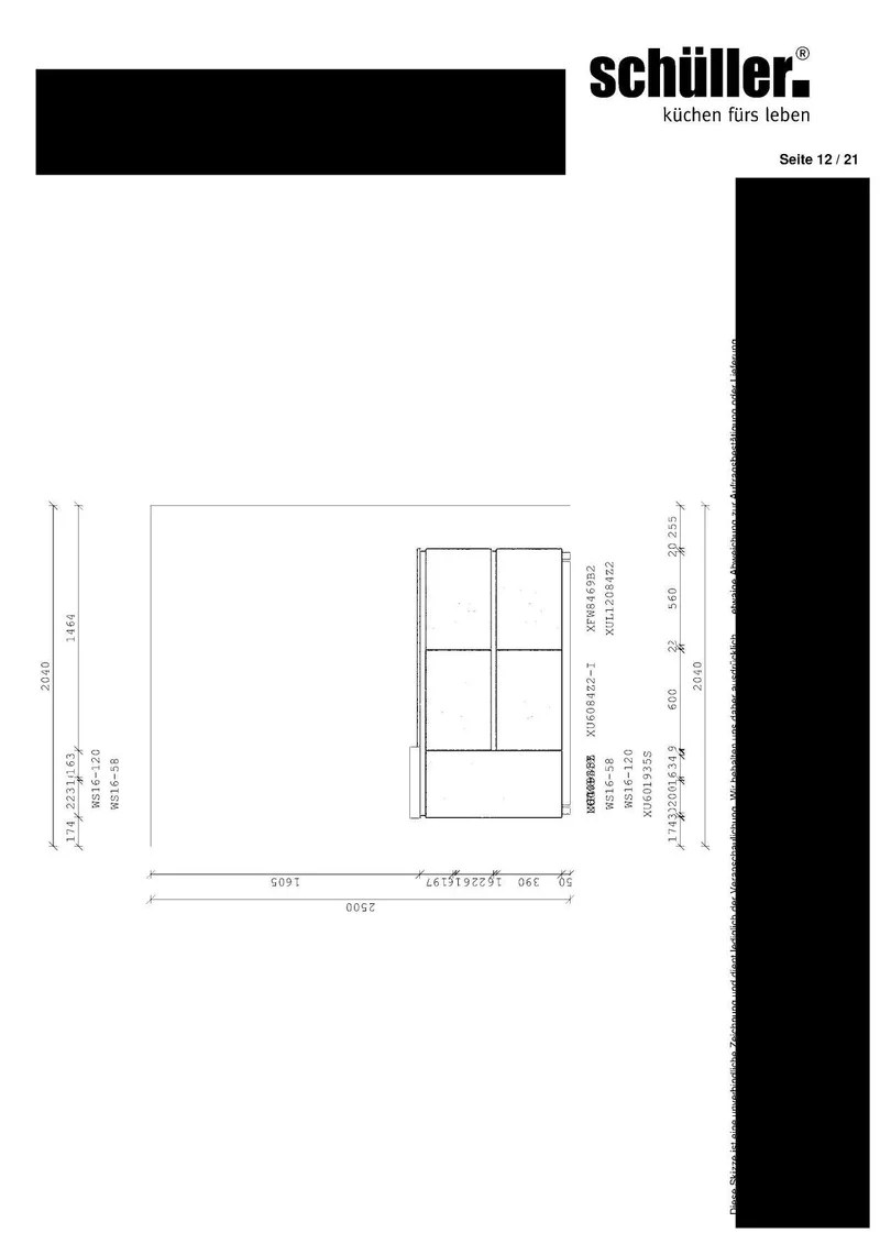 Küche MOE Modena K046 Esche Nordic Nachbildung