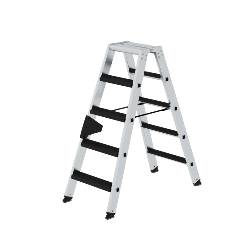 Stehleiter aus Aluminium beidseitig begehbar mit clip-step relax