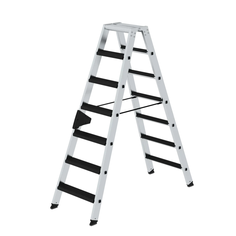 Stehleiter aus Aluminium beidseitig begehbar mit clip-step relax