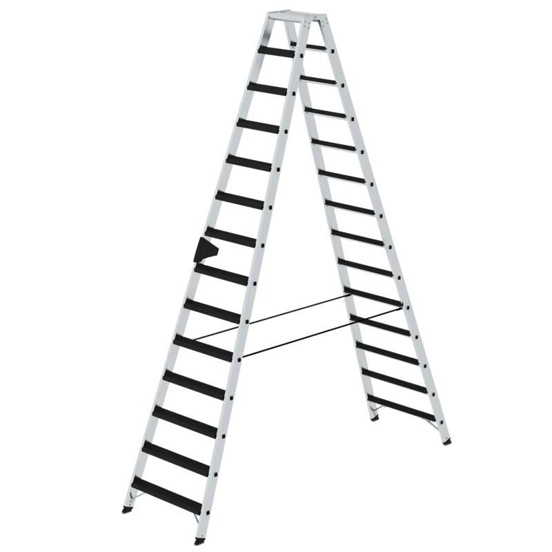 Stehleiter aus Aluminium beidseitig begehbar mit clip-step relax