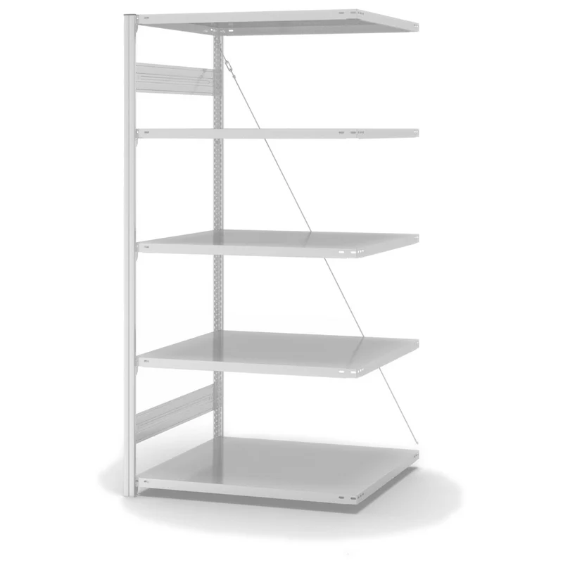 Antibakterielles Fachbodenregal Anbauregal mit Fachlast 150 kg